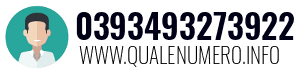 Numero di telefono 0393493273922 0393493273922