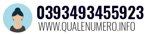 Numero di telefono 0393493455923 0393493455923