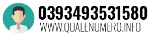 Numero di telefono 0393493531580 0393493531580
