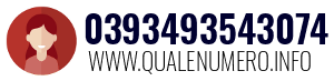 Numero di telefono 0393493543074 0393493543074