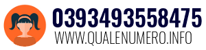 Numero di telefono 0393493558475 0393493558475