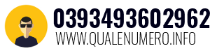 Numero di telefono 0393493602962 0393493602962