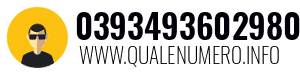Numero di telefono 0393493602980 0393493602980