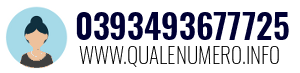 Numero di telefono 0393493677725 0393493677725