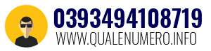 Numero di telefono 0393494108719 0393494108719