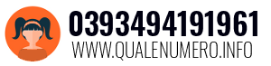 Numero di telefono 0393494191961 0393494191961