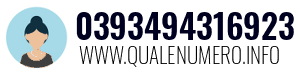 Numero di telefono 0393494316923 0393494316923