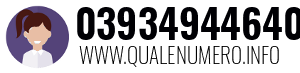 Numero di telefono 03934944640 03934944640