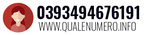 Numero di telefono 0393494676191 0393494676191
