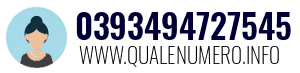 Numero di telefono 0393494727545 0393494727545