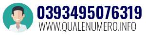 Numero di telefono 0393495076319 0393495076319
