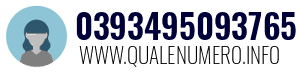 Numero di telefono 0393495093765 0393495093765