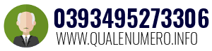 Numero di telefono 0393495273306 0393495273306