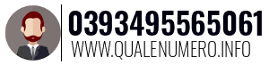 Numero di telefono 0393495565061 0393495565061