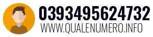 Numero di telefono 0393495624732 0393495624732