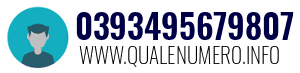 Numero di telefono 0393495679807 0393495679807