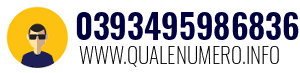 Numero di telefono 0393495986836 0393495986836