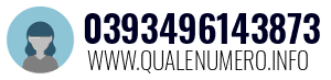 Numero di telefono 0393496143873 0393496143873