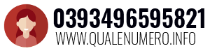 Numero di telefono 0393496595821 0393496595821