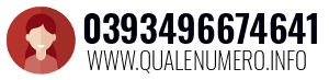 Numero di telefono 0393496674641 0393496674641