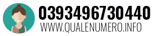 Numero di telefono 0393496730440 0393496730440