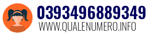 Numero di telefono 0393496889349 0393496889349