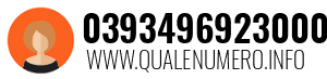 Numero di telefono 0393496923000 0393496923000