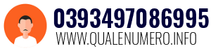 Numero di telefono 0393497086995 0393497086995