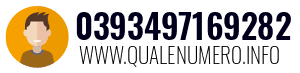 Numero di telefono 0393497169282 0393497169282