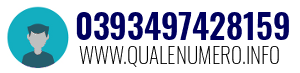 Numero di telefono 0393497428159 0393497428159