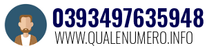 Numero di telefono 0393497635948 0393497635948