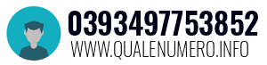 Numero di telefono 0393497753852 0393497753852
