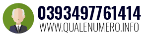 Numero di telefono 0393497761414 0393497761414