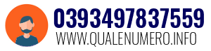 Numero di telefono 0393497837559 0393497837559