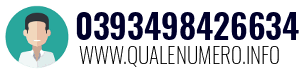 Numero di telefono 0393498426634 0393498426634