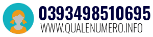 Numero di telefono 0393498510695 0393498510695