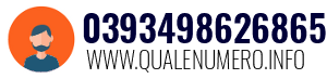 Numero di telefono 0393498626865 0393498626865