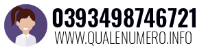 Numero di telefono 0393498746721 0393498746721