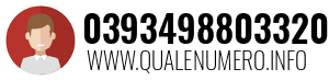 Numero di telefono 0393498803320 0393498803320