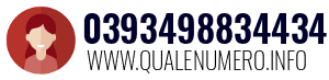 Numero di telefono 0393498834434 0393498834434