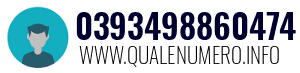 Numero di telefono 0393498860474 0393498860474