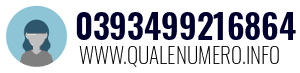 Numero di telefono 0393499216864 0393499216864