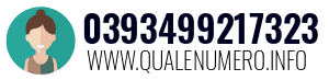 Numero di telefono 0393499217323 0393499217323