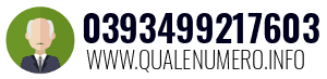 Numero di telefono 0393499217603 0393499217603
