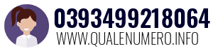 Numero di telefono 0393499218064 0393499218064