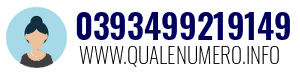 Numero di telefono 0393499219149 0393499219149