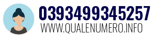 Numero di telefono 0393499345257 0393499345257