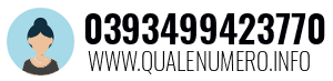 Numero di telefono 0393499423770 0393499423770