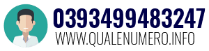 Numero di telefono 0393499483247 0393499483247