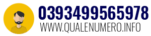 Numero di telefono 0393499565978 0393499565978